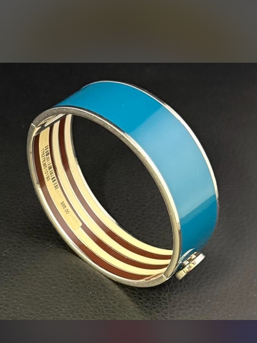 Henri Bendel Turquoise Enamel Cuff Bracelet ✨ - Picture 7 of 8